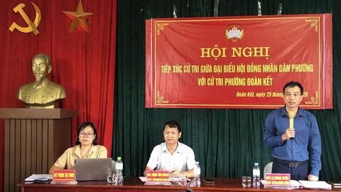 Hội nghị tiếp xúc cử tri giữa đại biểu HĐND phường với cử tri