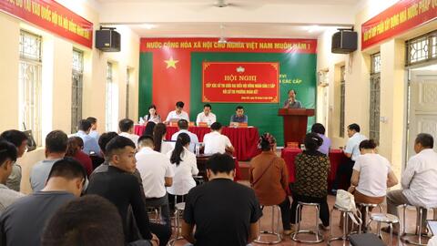 Hội nghị tiếp xúc cử tri giữa Đại biểu HĐND 02 cấp với cử tri phường Đoàn Kết.