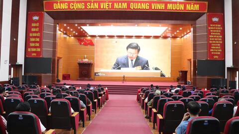 Hội nghị toàn quốc nghiên cứu, học tập, quán triệt và triển khai thực hiện Nghị quyết số 10-NQ/TW ngày 08/6/2026 của Bộ Chính trị về phát triển kinh tế có vốn đầu tư nước ngoài trực tuyến.
