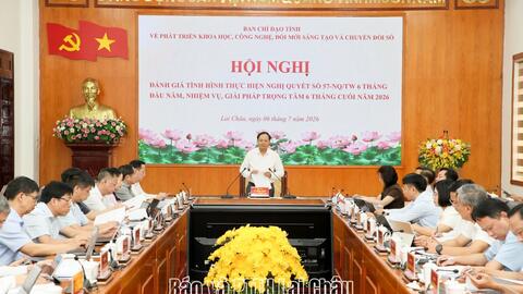Phường Đoàn Kết tham dự hội nghị trực tuyến thực hiện Nghị quyết số 57-NQ/TW.