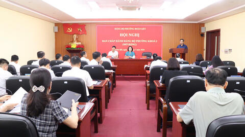 Hội nghị Ban chấp hành Đảng bộ phường Đoàn Kết mở rộng.