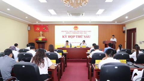 Kỳ họp thứ sáu (kỳ họp chuyên đề) HĐND phường Đoàn Kết khóa V, nhiệm kỳ 2026 – 2031.