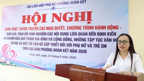 Hội LHPN phường Đoàn Kết quán triệt, tuyên truyền các nghị quyết, chương trình hành động