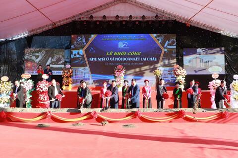 Lễ khởi công Dự án khu nhà ở xã hội Đoàn Kết Lai Châu