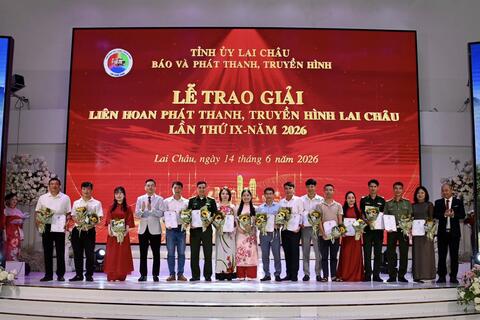 Phường Đoàn Kết đạt 02 giải tại Liên hoan Phát thanh, Truyền hình Lai Châu lần thứ IX năm 2026.