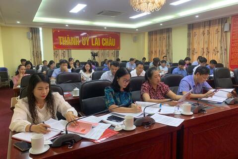 Hội nghị Tiểu ban Văn kiện Đại hội Đảng bộ Thành phố Lai Châu