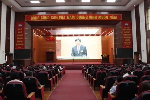 Hội nghị toàn quốc nghiên cứu, học tập, quán triệt và triển khai thực hiện Nghị quyết Hội nghị Trung ương 2, khóa XIV.