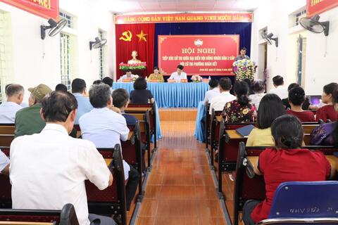 Hội nghị tiếp xúc cử tri giữa đại biểu HĐND 2 cấp với cử tri phường Đoàn Kết