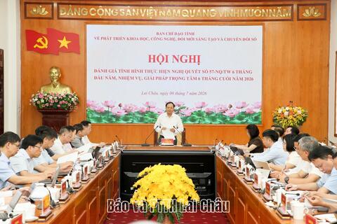 Phường Đoàn Kết tham dự hội nghị trực tuyến thực hiện Nghị quyết số 57-NQ/TW.