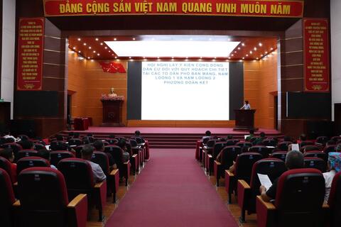 Phường Đoàn Kết tổ chức hội nghị lấy ý kiến cộng đồng dân cư đối với đồ án quy hoạch