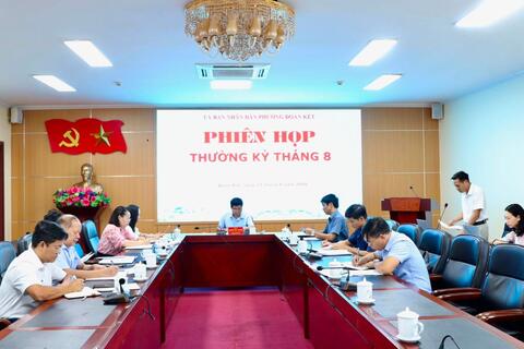 UBND phường Đoàn Kết tổ chức Phiên họp thường kỳ tháng 8