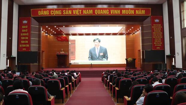 Hội nghị toàn quốc nghiên cứu, học tập, quán triệt và triển khai thực hiện Nghị quyết Hội nghị Trung ương 2, khóa XIV.